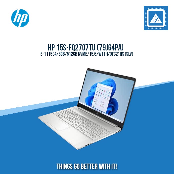 HP 15S-FQ2707TU (79J64PA) I3-1115G4/8GB/512GB NVME | BEST FOR STUDENTS LAPTOP HP 15S-FQ2707TU (79J64PA) I3-1115G4/8GB/512GB NVME | BEST FOR STUDENTS LAPTOP